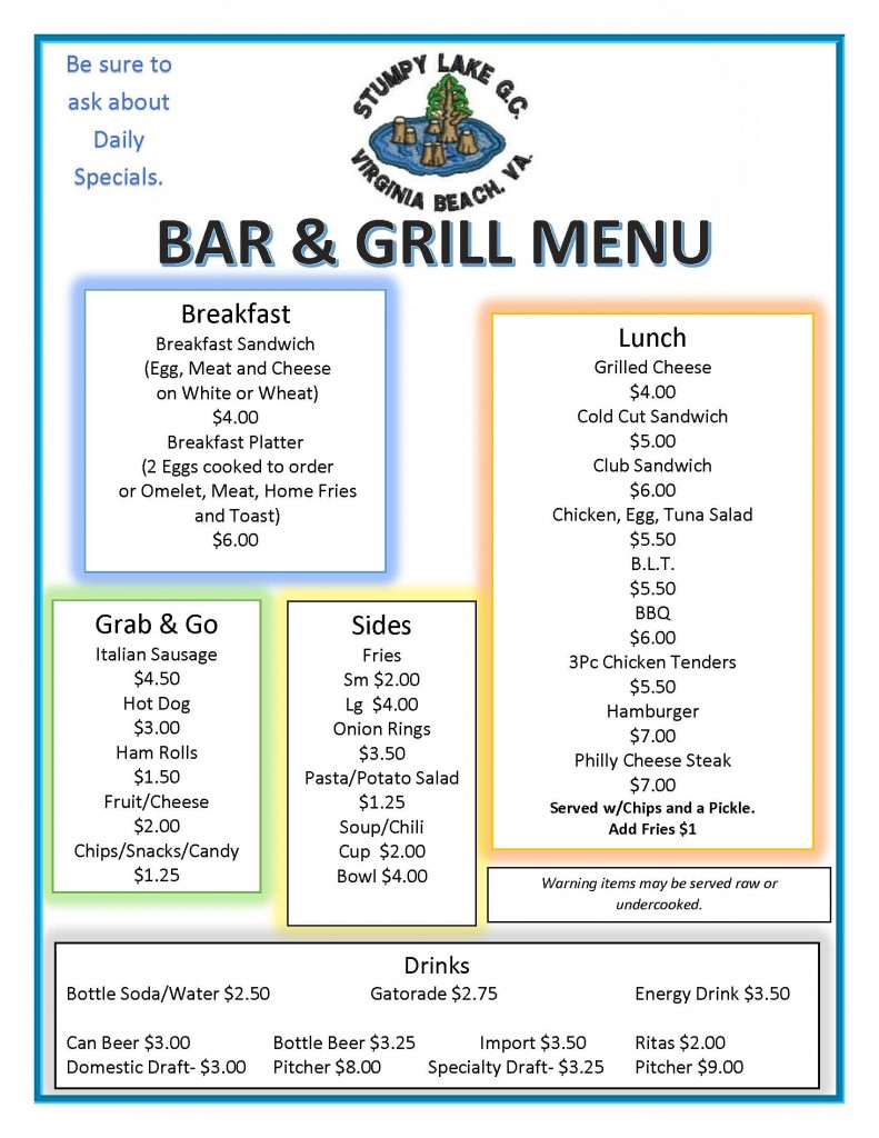 Bar & Grill Stumpy Lake Golf Course Bar & Grill Stumpy Lake Golf Course